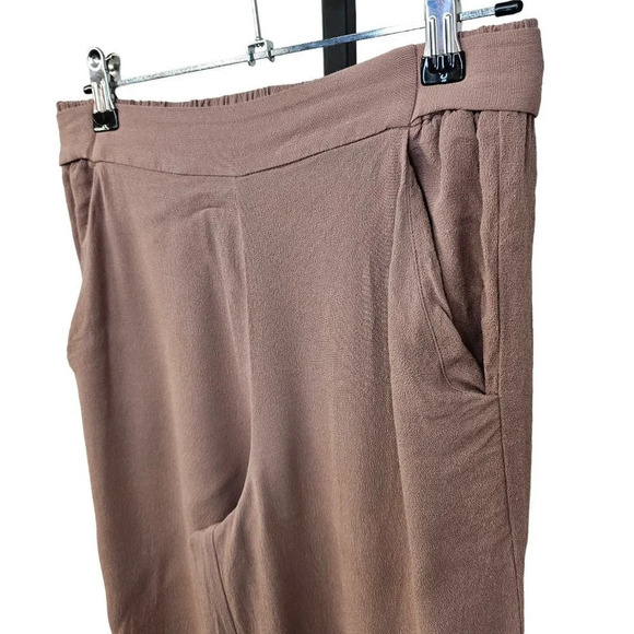 Aritzia Wilfred Womens Faun Pant Size Small Tie Back Crop  Wide Leg - Picture 7 of 9